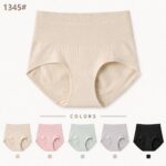 Briefs High‑Waist Women Briefs, Mulberry‑Silk‑Blend Crotch Breathable Panties