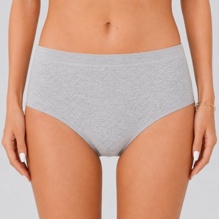 Briefs Cotton High‑Waist Women's Briefs, Elastic Soft Breathable Multi‑Color Cotton Panties