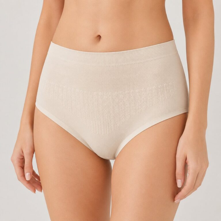 Briefs High‑Waist Women Briefs, Mulberry‑Silk‑Blend Crotch Breathable Panties