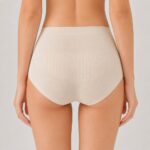 Briefs High‑Waist Women Briefs, Mulberry‑Silk‑Blend Crotch Breathable Panties