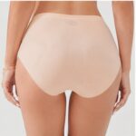 Briefs 12D Water‑Ripple Jacquard Seamless High‑Waist Women Briefs, Antibacterial Crotch Underwear