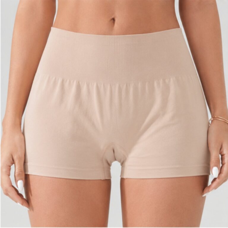 Boxer shorts High‑Waist Stretch Women Boyshort Underwear, Cotton Crotch Breathable Panties