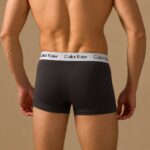 Organic Cotton Men's Boxer Briefs, Breathable Comfort Men Underwear