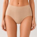 Classic Women's Underwear Women's Mid Waist Briefs, Textured Jacquard Soft Comfortable Underwear