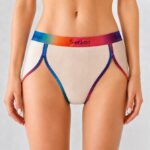 Classic Women's Underwear Women's Sporty Briefs, Contrast Waistband Soft Comfortable Underwear