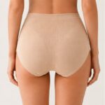 Classic Women's Underwear Women's Mid Waist Briefs, Textured Jacquard Soft Comfortable Underwear