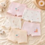 Kids' Underwear Girls' Soft Cotton Boxer Briefs, Cute Animal Print Kids Underwear