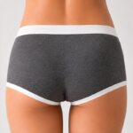 Women's Boxer Shorts Women's Contrast Trim Boxer Shorts, Wide Waistband Sporty Underwear