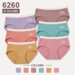 Printed Women's Underwear Women's Cute Candy Fish Print Briefs, Contrast Waistband Comfortable Underwear