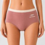 Printed Women's Underwear Women's Cute Candy Fish Print Briefs, Contrast Waistband Comfortable Underwear