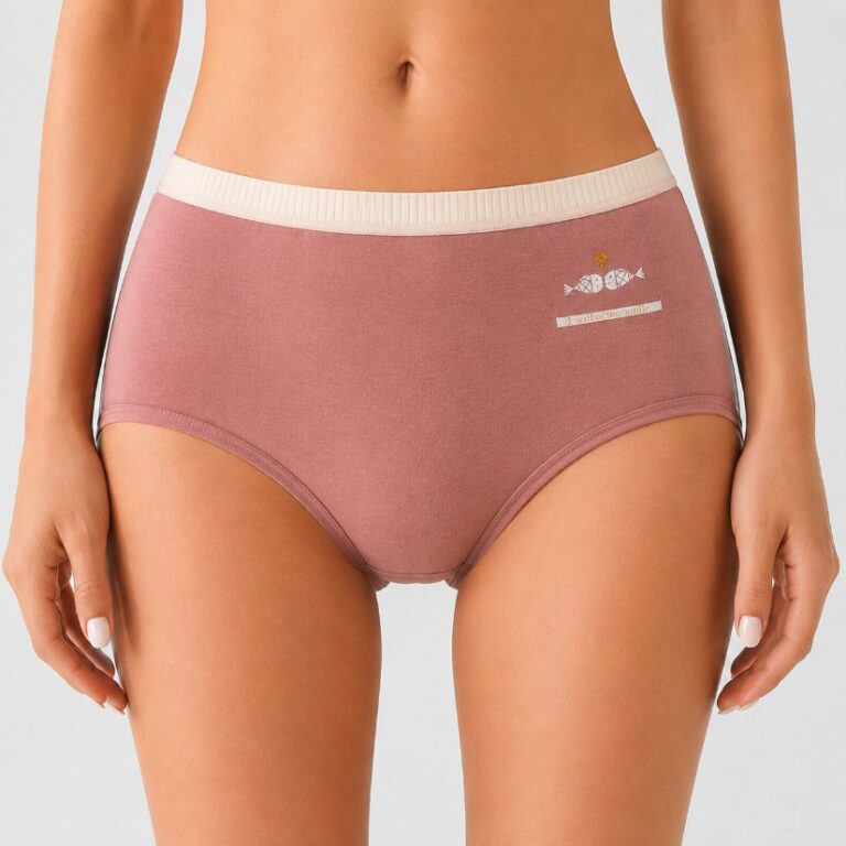 Printed Women's Underwear Women's Cute Candy Fish Print Briefs, Contrast Waistband Comfortable Underwear