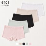 Women's Boxer Shorts Women's Soft Boxer Shorts, Wave Hem Comfortable Daily Underwear