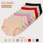Classic Women's Underwear Women's Mid Waist Briefs, Textured Jacquard Soft Comfortable Underwear
