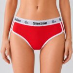 Classic Women's Underwear Women's Sporty Briefs, Wide Elastic Waistband Contrast Trim, Comfortable & Breathable