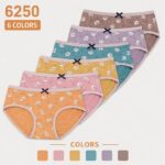 Printed Women's Underwear Women's Cute Ice Cream Print Briefs, Bow Decor Comfortable Underwear