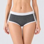 Women's Boxer Shorts Women's Contrast Trim Boxer Shorts, Wide Waistband Sporty Underwear